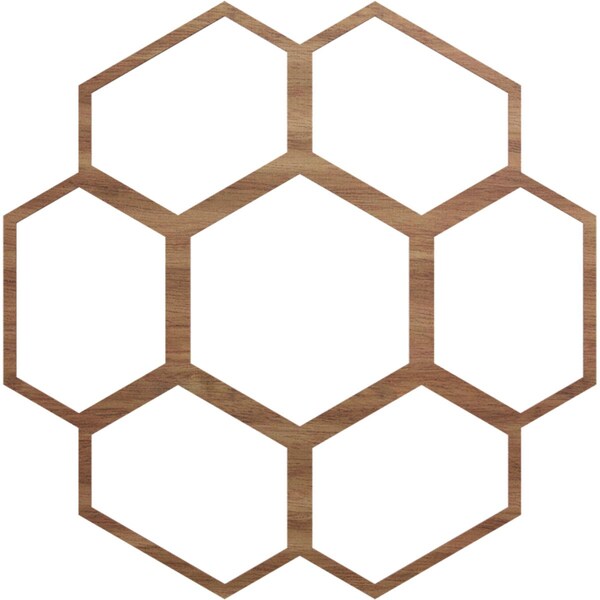 Ekena Millwork Florin Wood Fretwork Pierced Ceiling Medallion, Walnut, 40"OD x 14 1/8"ID x 3/8"T CMWP40X40X0375FOWA - main